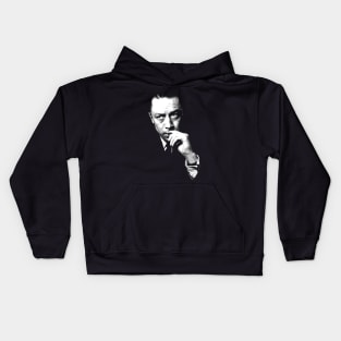 Albert Camus - Simple Design Kids Hoodie